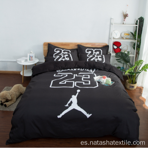 Juegos de cama de 3 piezas NBA Black No. 23